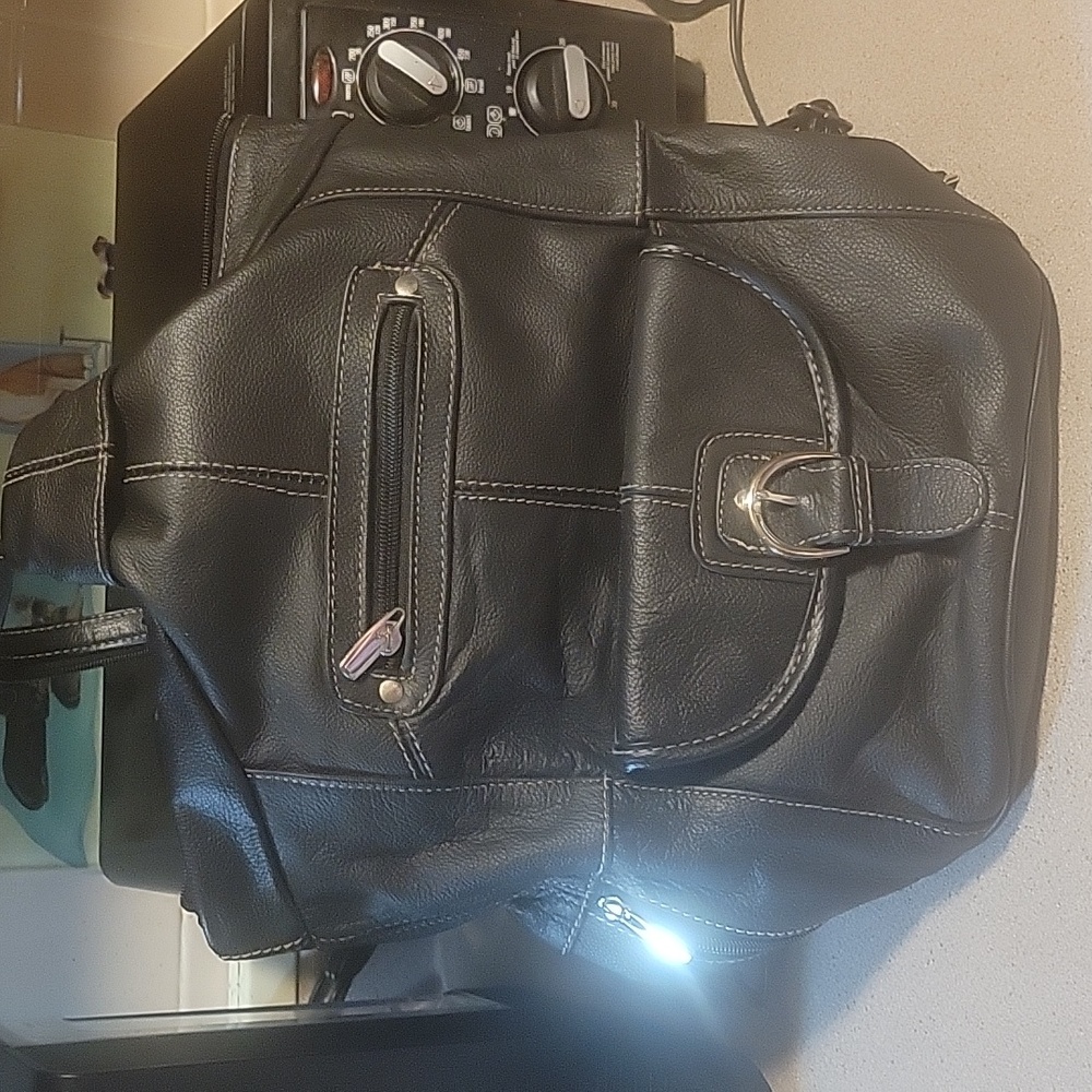 Leather Convertible Purse/Backpack - image 3